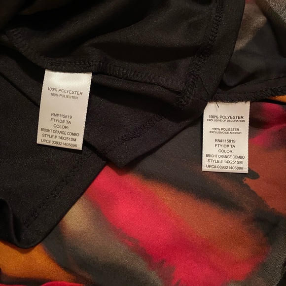 Anthropologie Tapemeasure Blouse XL Chiffon 3/4 Sleeve Embellished V-Neck - Picture 13 of 13